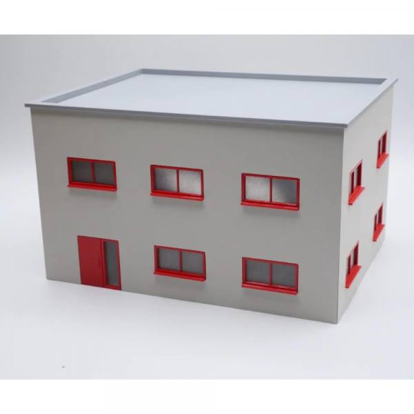 150253 - 3D-Druckfactory - Bürogebäude  hellgrau / rot