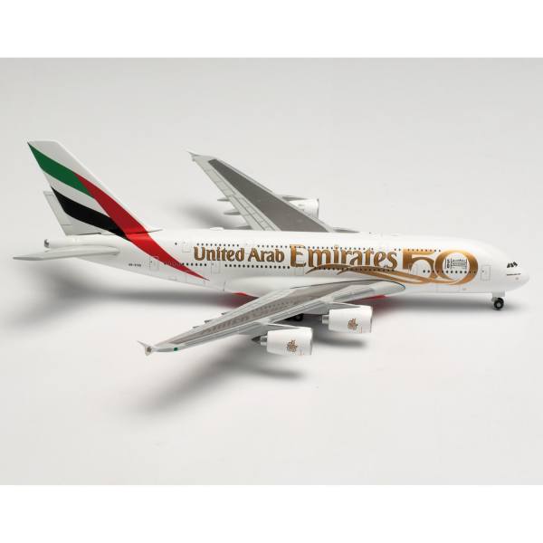 536202 - Herpa Wings - Emirates Airbus A380 UAE 50th Anniversary