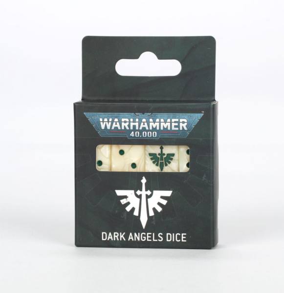 44-42 - Warhammer 40.000 - DARK ANGELS - Würfel-Set - Dice - Tabletop