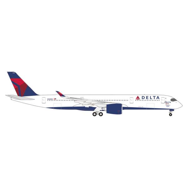 530859-002 - Herpa Wings - Delta Air Lines Airbus A350-900 “The Delta Spirit” - N502DN -