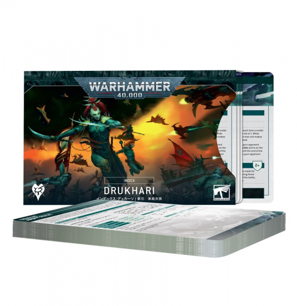 72-45 - Warhammer 40.000 - INDEX CARDS DRUKHARI - Tabletop GB