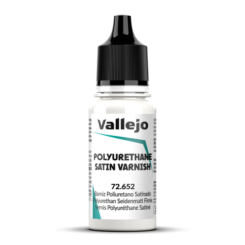 VA72652 - Vallejo - Polyurethane Satin Varnish 18 ml - Auxiliary