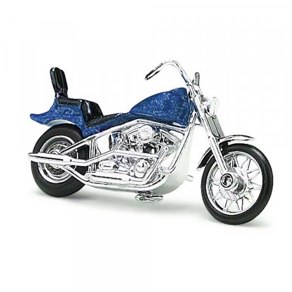 40152 - Busch - US-Motorrad, blau/chrom