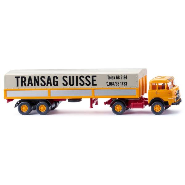 051503 - Wiking - Krupp 806 Pritsche/Plane-Sattelzug (1964-68) "Transag Suisse" CH