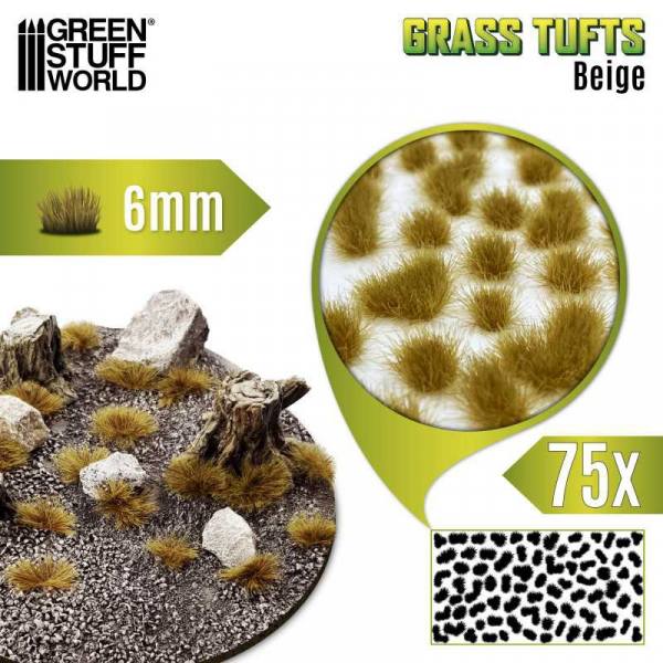 10671 - Green Stuff World - Grass Tuft - Beige