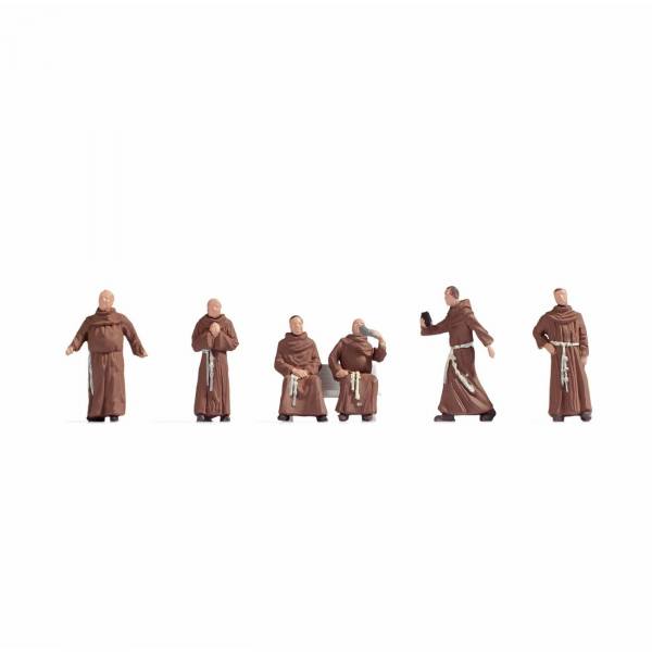 15401 - NOCH Figuren - Mönche ( 6 Stück ohne Bank )