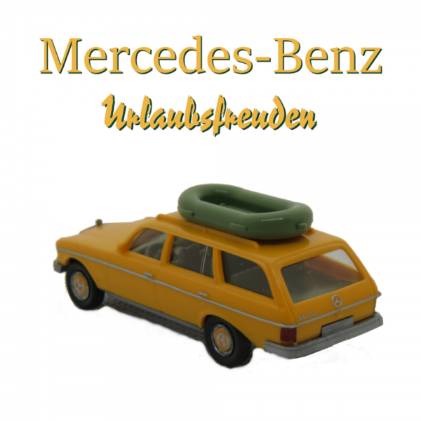 815501- Wiking - Mercedes-Benz T 240D (S123) "Urlaubsfreuden" mit Schlauchboot
