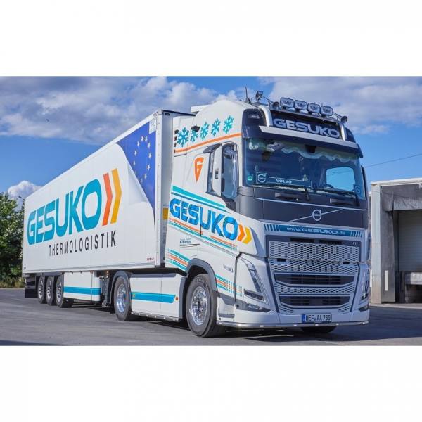 85713 - Tekno - Volvo FH05 GL XL 4x2 mit 3achs Kühlauflieger - Gesuko - D -