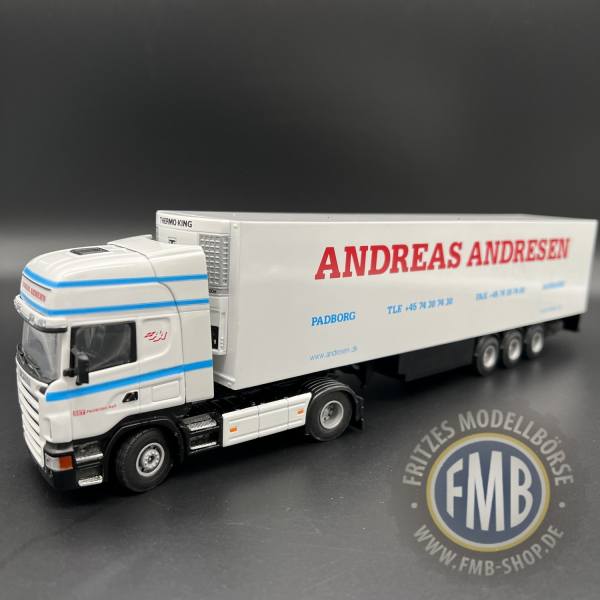 56205 - Lion Toys - Scania R TL mit Kühlauflieger - Andreas Andresen - DK