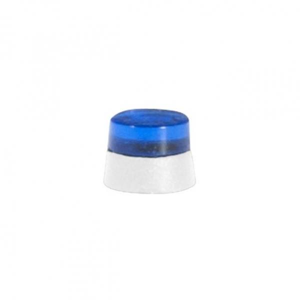 053570 - Herpa Zubehör - Flache Rundumleuchten blau - 20 Stück mit weißen Sockel