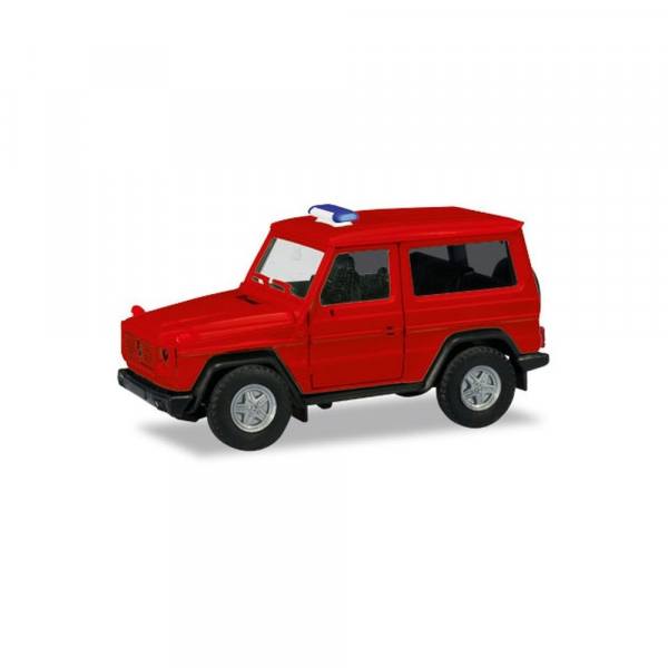 013086 - Herpa MiniKit - Mercedes-Benz G-Klasse, rot unbedruckt - Blaulichtbalken ist beigelegt