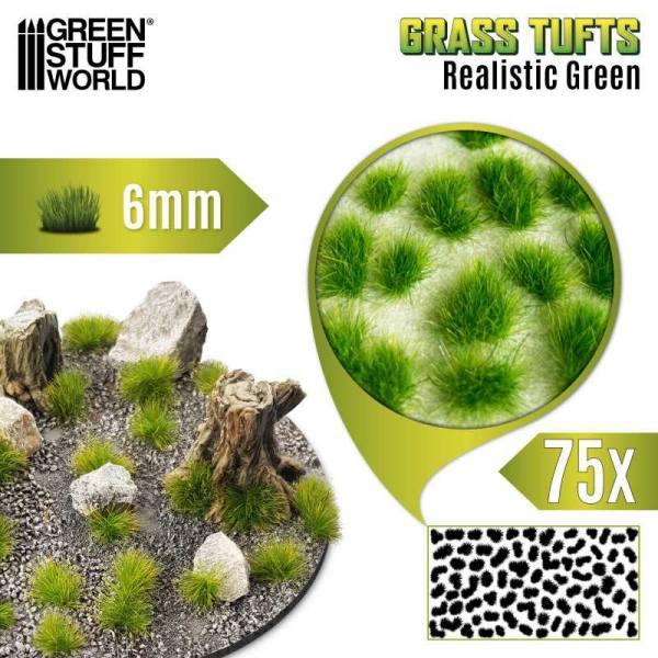 10669 - Green Stuff World - Grass Tuft - Realistic Green