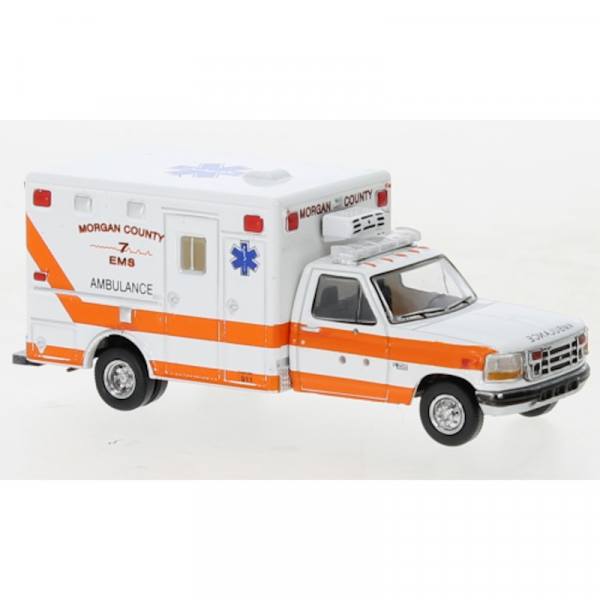 870363 - PCX87 - Ford F-350 Horton Ambulance `1997 "Morgan County / EMS 7" - USA
