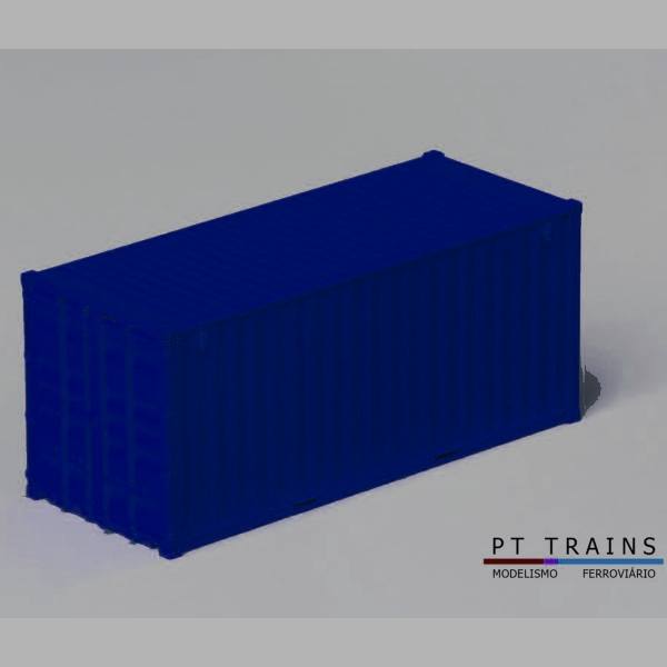 820000B - PT-Trains - 20ft. Werkstatt / Lager Container, blau