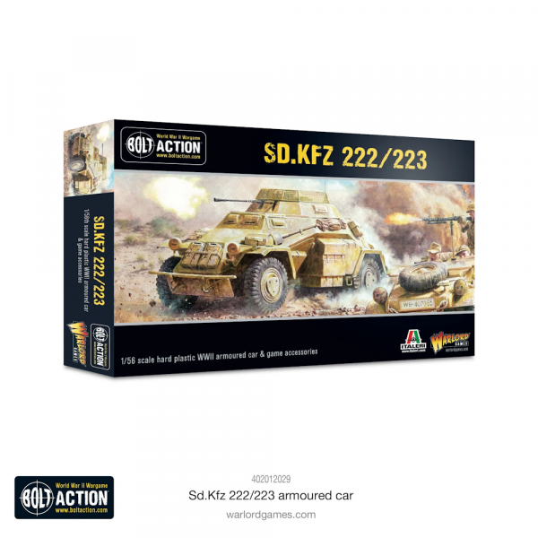 402012029 - Bolt Action - Germans - Sd.Kfz 222/223 armoured car - gepanzertes Fahrzeug