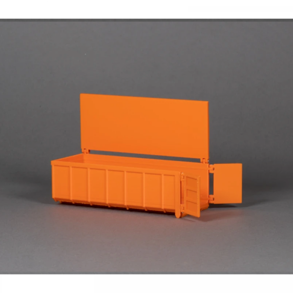 5608/02 - MSM - Abrollcontainer mit Deckel - 20m³ - orange -