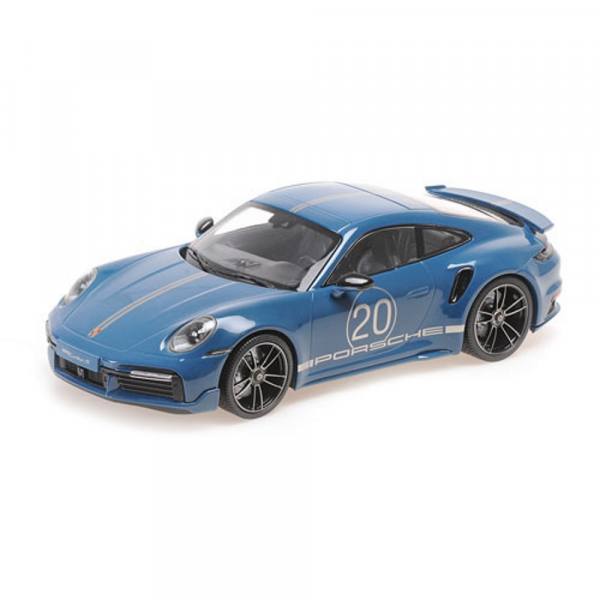 155069170 - Minichamps - Porsche 911 Turbo S (992) "Sport Design 2021", blau