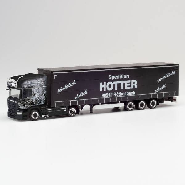 311717 - Herpa - Scania R `13 Topline Gardinenplanen-Sattelzug "Hotter"