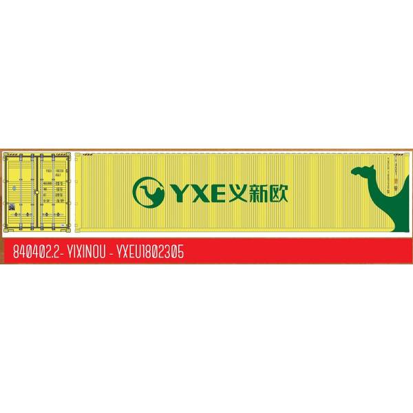 840402.2 - PT-Trains - 40ft. Highcube Container "Yixinou - YXEU1802305"