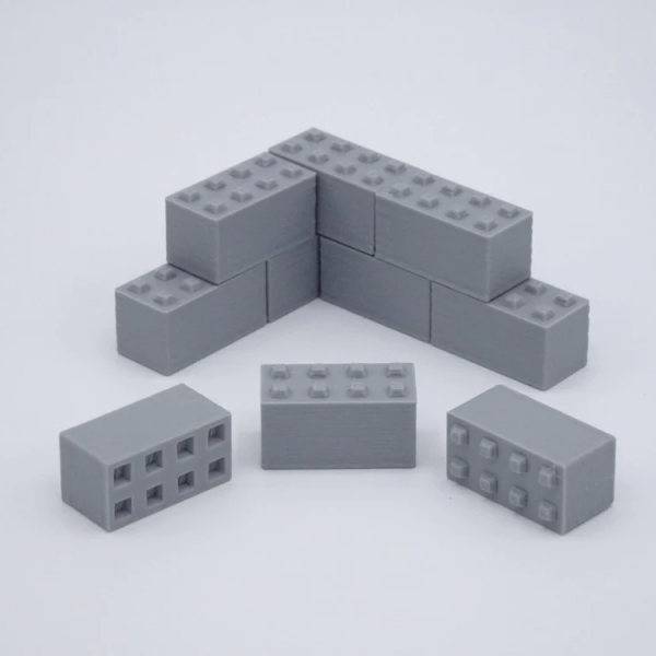 150150 - 3D-Druckfactory - Betonblocksteine / Betonsteinbox - 30 Stück