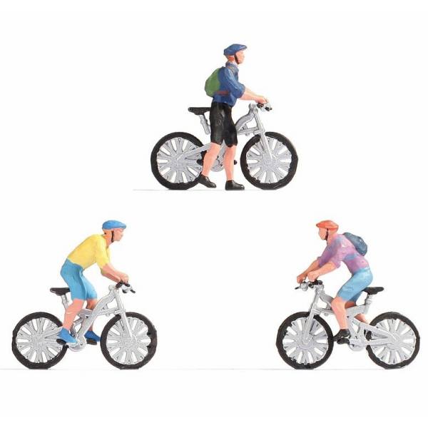 15899 - NOCH Figuren - Mountainbiker / Fahrradfahrer ( 3 Stück )