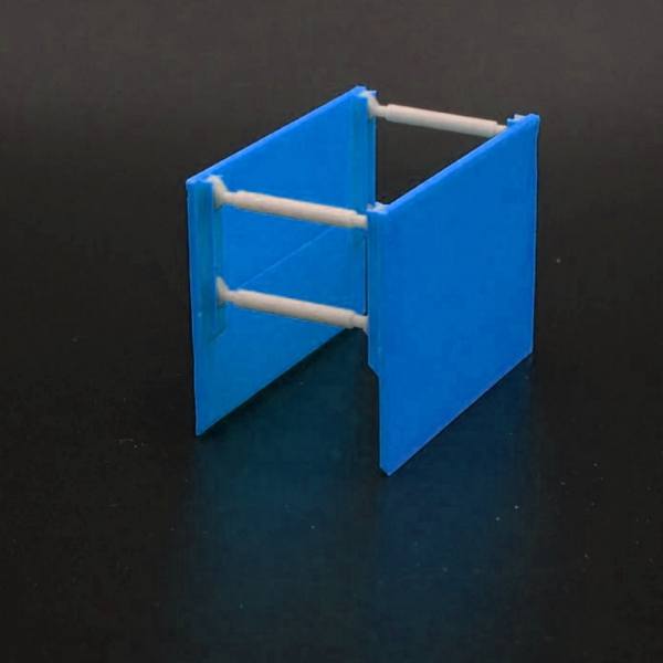 150125 - 3D-Druckfactory - Verbaubox / Verbaukasten groß, hellblau - 2 Stück
