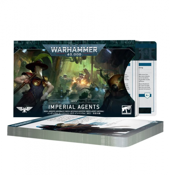 72-68 - Warhammer 40.000 - INDEX CARDS IMPERIAL AGENTS - Tabletop GB