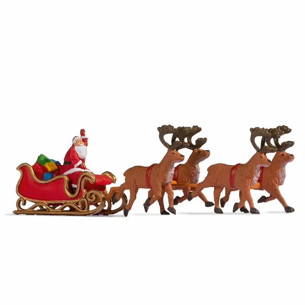 15924 - NOCH Figuren - Weihnachtsmann mit Schlitten und Rentieren