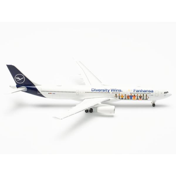 537216 - Herpa Wings - Lufthansa Airbus A330-300 Fanhansa – Diversity Wins - D-AIKQ -