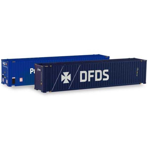 076937 - Herpa - Container-Set 2x 45ft. High Cube "P&O Ferrymasters / DFDS"
