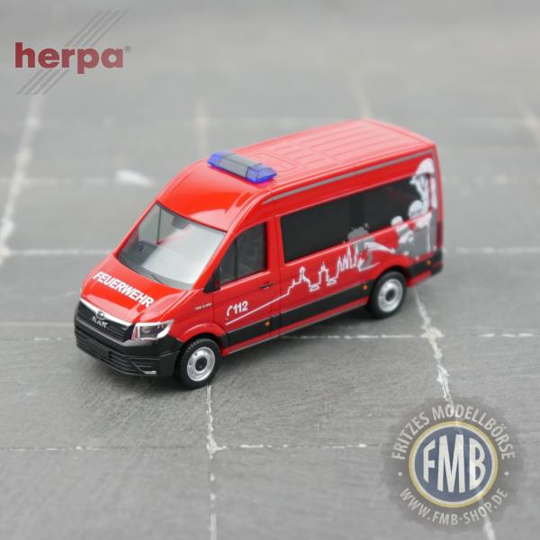 950411 - Herpa - MAN TGE 3.180 Bus Hochdach "Feuerwehr"