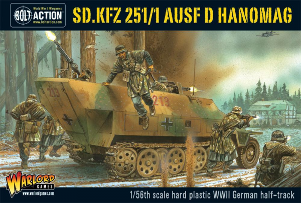 402012003 - Bolt Action - Germans - Sd.Kfz 251/1 ausf D halftrack - Halbkettenfahrzeug