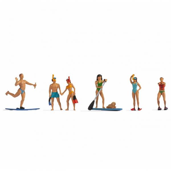 15854 - NOCH Figuren - Wassersportler ( 5 Stück  )
