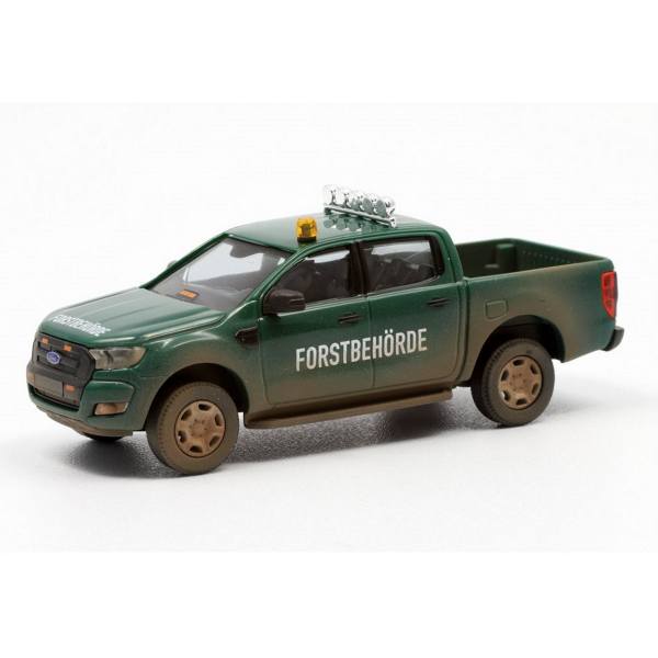 52800-102 - Busch - Ford Ranger `16 Pickup "Forstbehörde" dunkelgrün verschmutzt