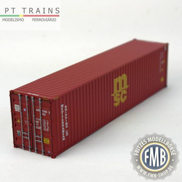 840014.1 - PT-Trains - 40ft. Highcube Container "MSC - MSDU7793740"