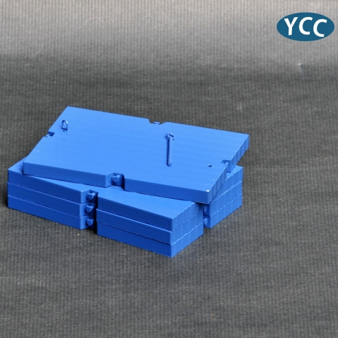 YC605 - YCC Models - Abstützplatten 400-750t in blau 4er Set 7x4,85 cm