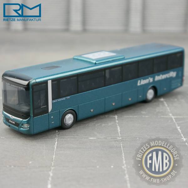 74712 - Rietze - MAN Lion''s Intercity - Überlandbus, blaugrün metallic