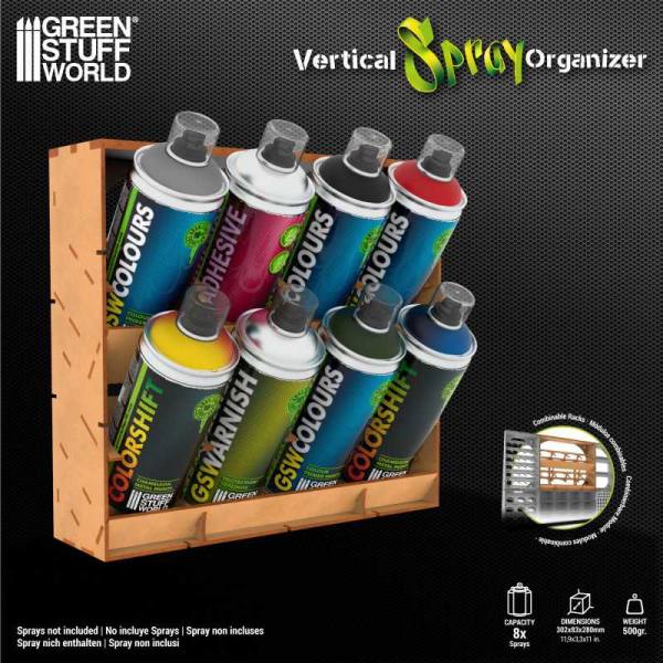 12019 - Green Stuff World - Vertical Spraycan Organizer