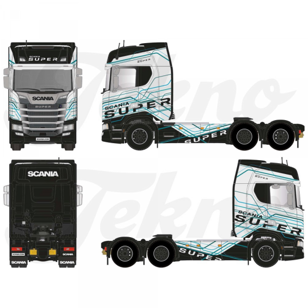 85878 - Tekno - Scania Super Highline 6x2 3achs Zugmaschine - Scania Super