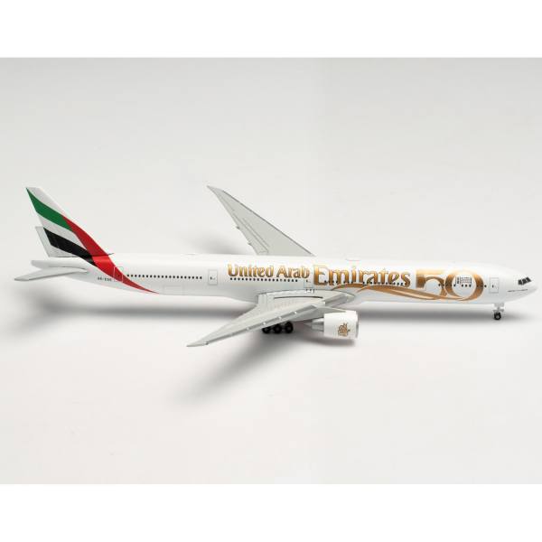 536219 - Herpa Wings - Emirates Boeing 777-300ER "UAE 50th Anniversary"