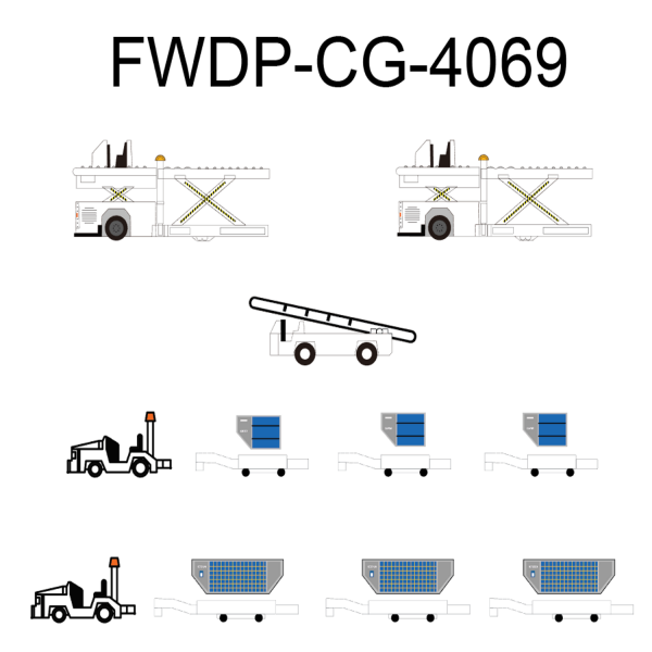 FWDP-CG-4069 - Fantasy Wings - Cargo Set weiß - 1:400