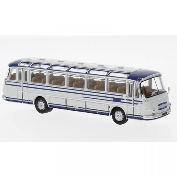 58205 - Starline - Kässbohrer Setra S 12 Reisebus mit Dachrandverglasung `1965, grau/blau