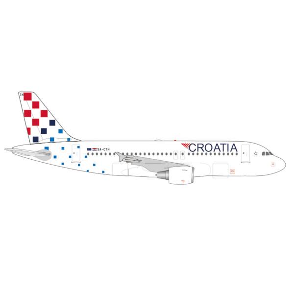 536264 - Herpa Wings - Croatia Airlines Airbus A319 - 9A-CTN "Osijek"