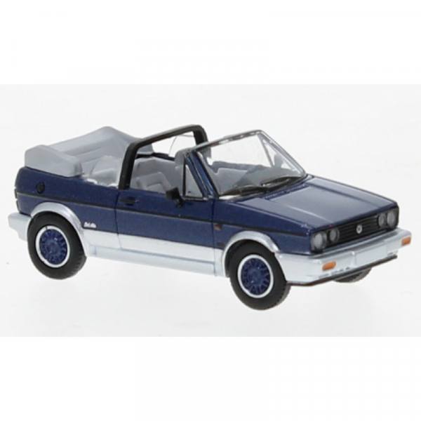 870311 - PCX87 - Volkswagen VW Golf I Cabrio `1991 "Bel-Air", dunkelblau metallic / silber