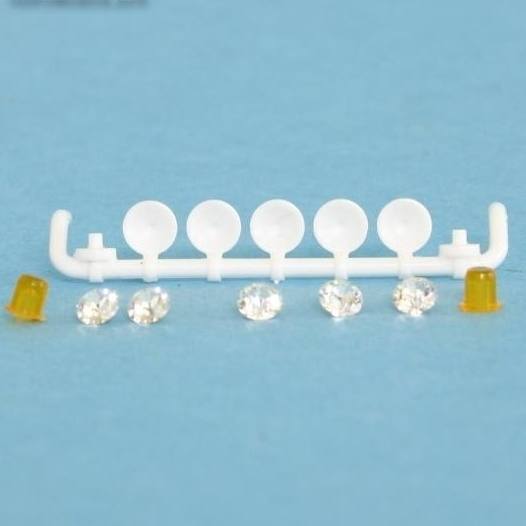 78263 - Tekno Parts - Trux Lampenbügel mit 5 runden Scheinwerfer und Rundumleuchten - weiß -