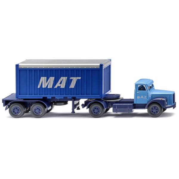 052604 - Wiking - Scania L111 (1974-80) 20ft. Open-Top-Container Sattelzug "M.A.T."