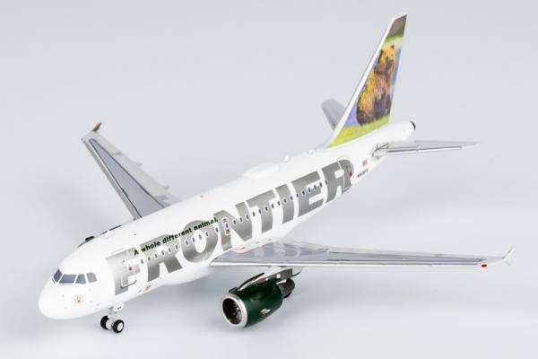 48009 - NG Models - Frontier Airlines Airbus A318 Grizzly Bear - N801FR -