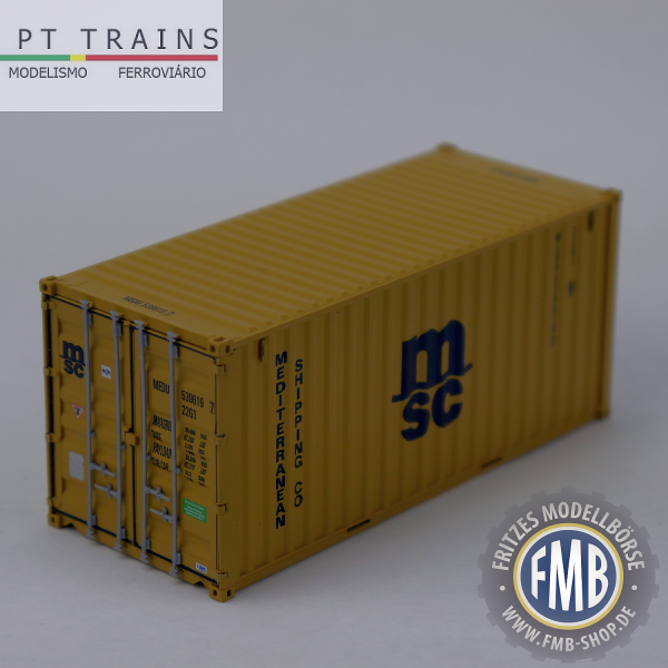 820015 - PT-Trains - 20ft. Container "MSC Eco - MEDU5396197"