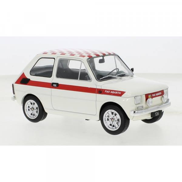 18325 - MCG - Fiat 126 Abarth `1972, weiß / rot