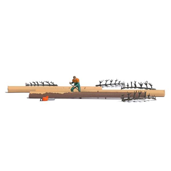 79881 - Busch Action Set - "Baumschälung" mit Figur und Zubehör